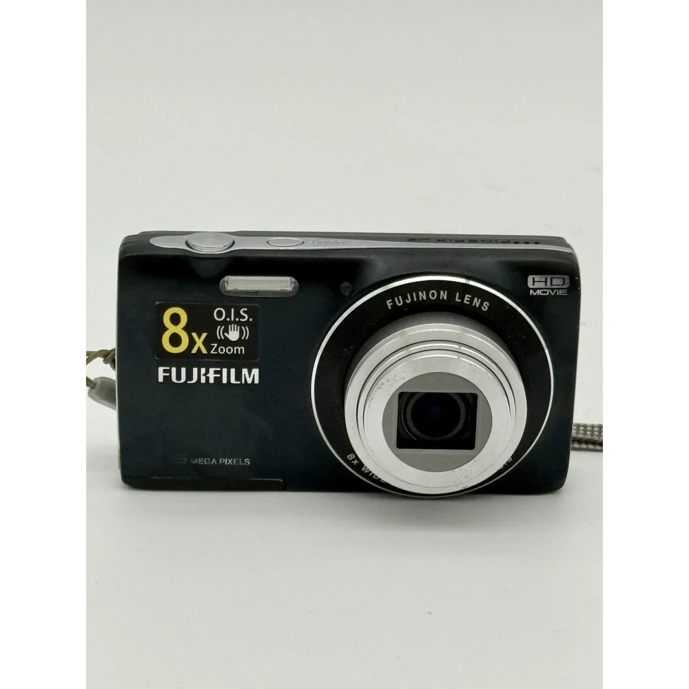 Fujifilm FinePix JZ250 16MP Digital Camera Black READ Menu Button Issue Bundle